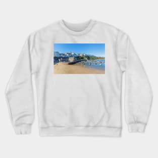 Tenby Harbour Beach, Pembrokeshire Crewneck Sweatshirt